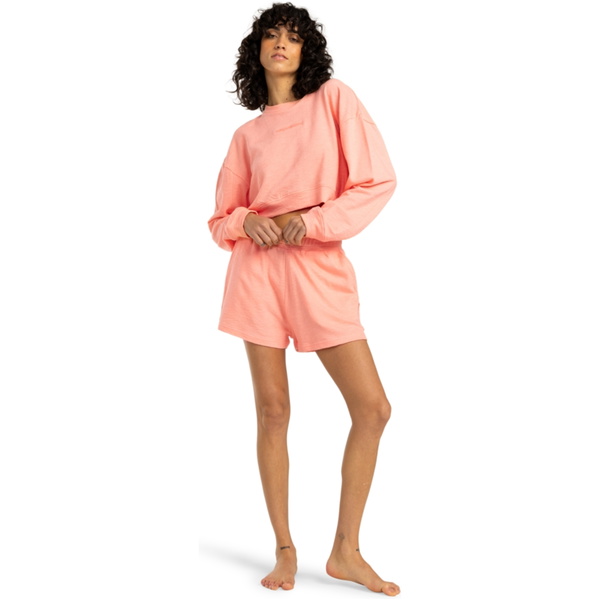 2025 Billabong Womens Cropped Fleece EBJFT00144 - Peach Tart